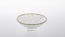 Bol blanc, rythme 1.0823. Dimensions : diameter 155mm, height 70mm. Borosilicate glass. - Laurence Brabant Alain Villechange