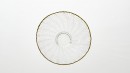 Bol blanc, rythme 1.0823. Dimensions : diameter 155mm, height 70mm. Borosilicate glass. - Laurence Brabant Alain Villechange