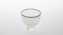 Bol blanc, rythme 2.0823. Dimensions : diameter 107mm, height 100mm. Borosilicate glass. - Laurence Brabant Alain Villechange