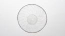 Bol blanc, rythme 4.0823. Dimensions : diameter 135mm, height 85mm. Borosilicate glass. - Laurence Brabant Alain Villechange
