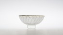 Bol blanc, rythme 1.2016. Dimensions : diameter 130mm, height 70mm. Borosilicate glass. Photo credit : Xavier Nicostrate. - Laurence Brabant Alain Villechange