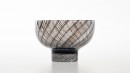 Bol noir, rythme 1.0823. Dimensions : diameter 120mm, height 90mm. Borosilicate glass. - Laurence Brabant Alain Villechange