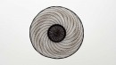 Bol noir, rythme 2.0823. Dimensions : diameter 150mm, height 75mm. Borosilicate glass. - Laurence Brabant Alain Villechange