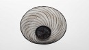 Bol noir, rythme 2.0823. Dimensions : diameter 150mm, height 75mm. Borosilicate glass. - Laurence Brabant Alain Villechange