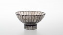 Bol noir, rythme 3.0823. Dimensions : diameter 155mm, height 90mm. Borosilicate glass. - Laurence Brabant Alain Villechange