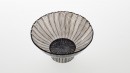 Bol noir, rythme 3.0823. Dimensions : diameter 155mm, height 90mm. Borosilicate glass. - Laurence Brabant Alain Villechange