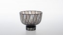 Bol noir, rythme 4.0823. Dimensions : diameter 125mm, height 90mm. Borosilicate glass. - Laurence Brabant Alain Villechange
