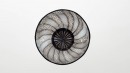 Bol noir, rythme 4.0823. Dimensions : diameter 125mm, height 90mm. Borosilicate glass. - Laurence Brabant Alain Villechange