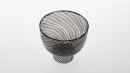 Bol noir, rythme 5.0823. Dimensions : diameter 122mm, height 107mm. Borosilicate glass. - Laurence Brabant Alain Villechange