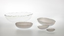 HOT CUTS Ovales containers with irregular and soft edges. Like waves. <br />Lenghtes :  80mm, 120mm, 165mm, 200mm and for the dish :300mm. <br /><br />Photographic credit : Xavier Nicostrate. - Laurence Brabant Alain Villechange